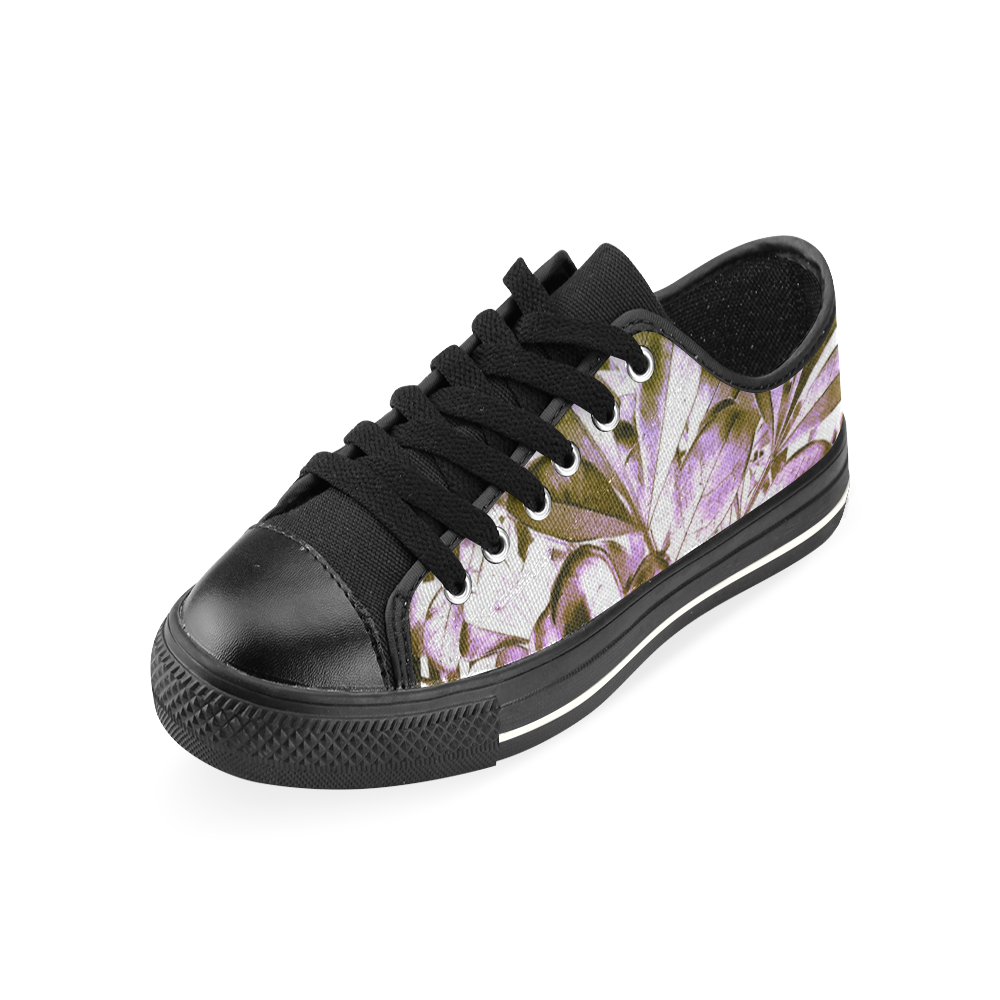 Foliage #4 - Jera Nour Canvas Women's Shoes/Large Size (Model 018)