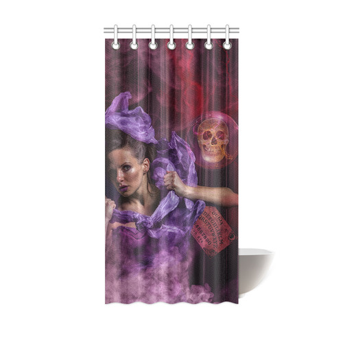 The Ritual of a Witch called a Ghost Shower Curtain 36"x72"