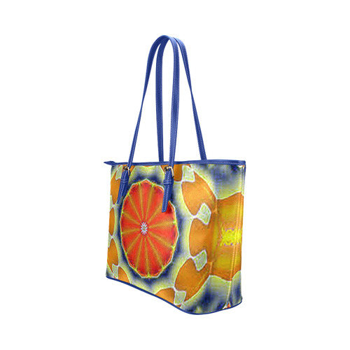 clementine-Annabellerockz-leather tote Leather Tote Bag/Large (Model 1651)