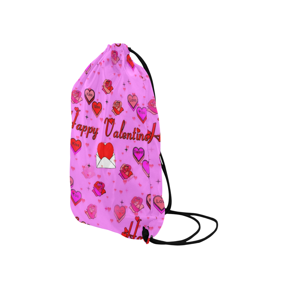 Valentine by Popart Small Drawstring Bag Model 1604 (Twin Sides) 11"(W) * 17.7"(H)
