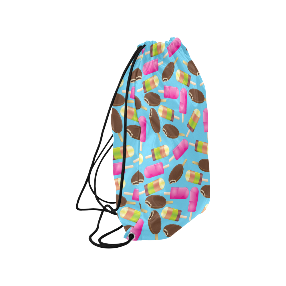 icecream Medium Drawstring Bag Model 1604 (Twin Sides) 13.8"(W) * 18.1"(H)