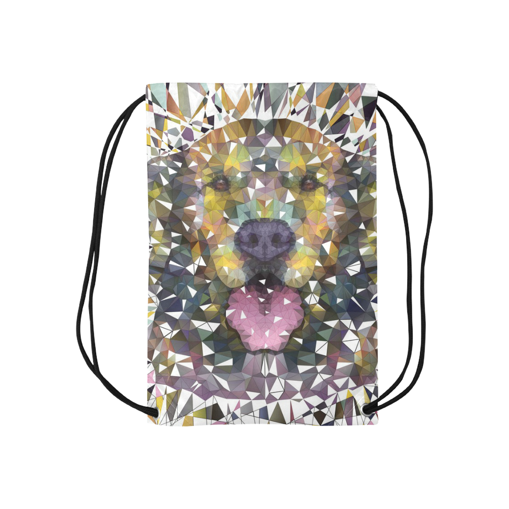 rainbow dog Small Drawstring Bag Model 1604 (Twin Sides) 11"(W) * 17.7"(H)