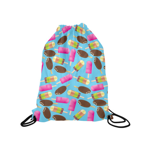 icecream Medium Drawstring Bag Model 1604 (Twin Sides) 13.8"(W) * 18.1"(H)