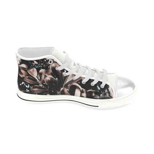 Foliage #5 - Jera Nour High Top Canvas Women's Shoes/Large Size (Model 017)