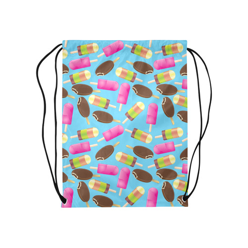 icecream Medium Drawstring Bag Model 1604 (Twin Sides) 13.8"(W) * 18.1"(H)