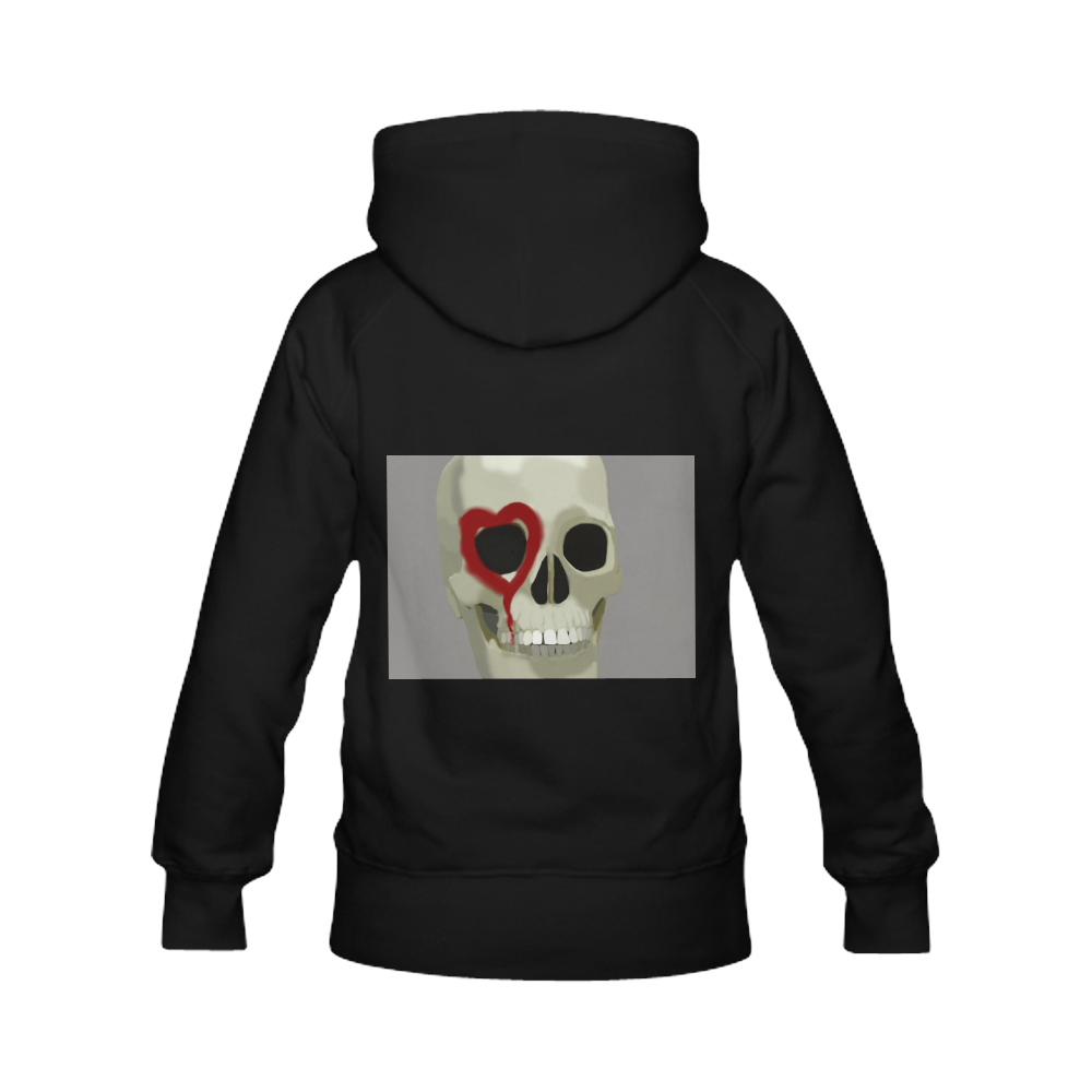 heartskull Women's Classic Hoodies (Model H07)