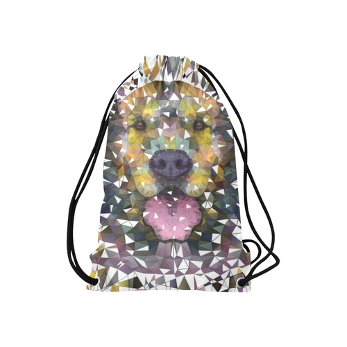 rainbow dog Small Drawstring Bag Model 1604 (Twin Sides) 11"(W) * 17.7"(H)