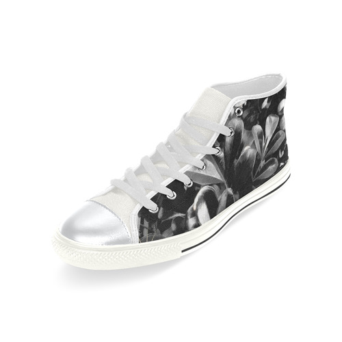 Foliage #1 - Jera Nour High Top Canvas Women's Shoes/Large Size (Model 017)