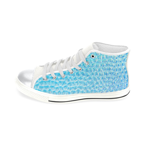 Solder Snake Skin - Jera Nour High Top Canvas Women's Shoes/Large Size (Model 017)