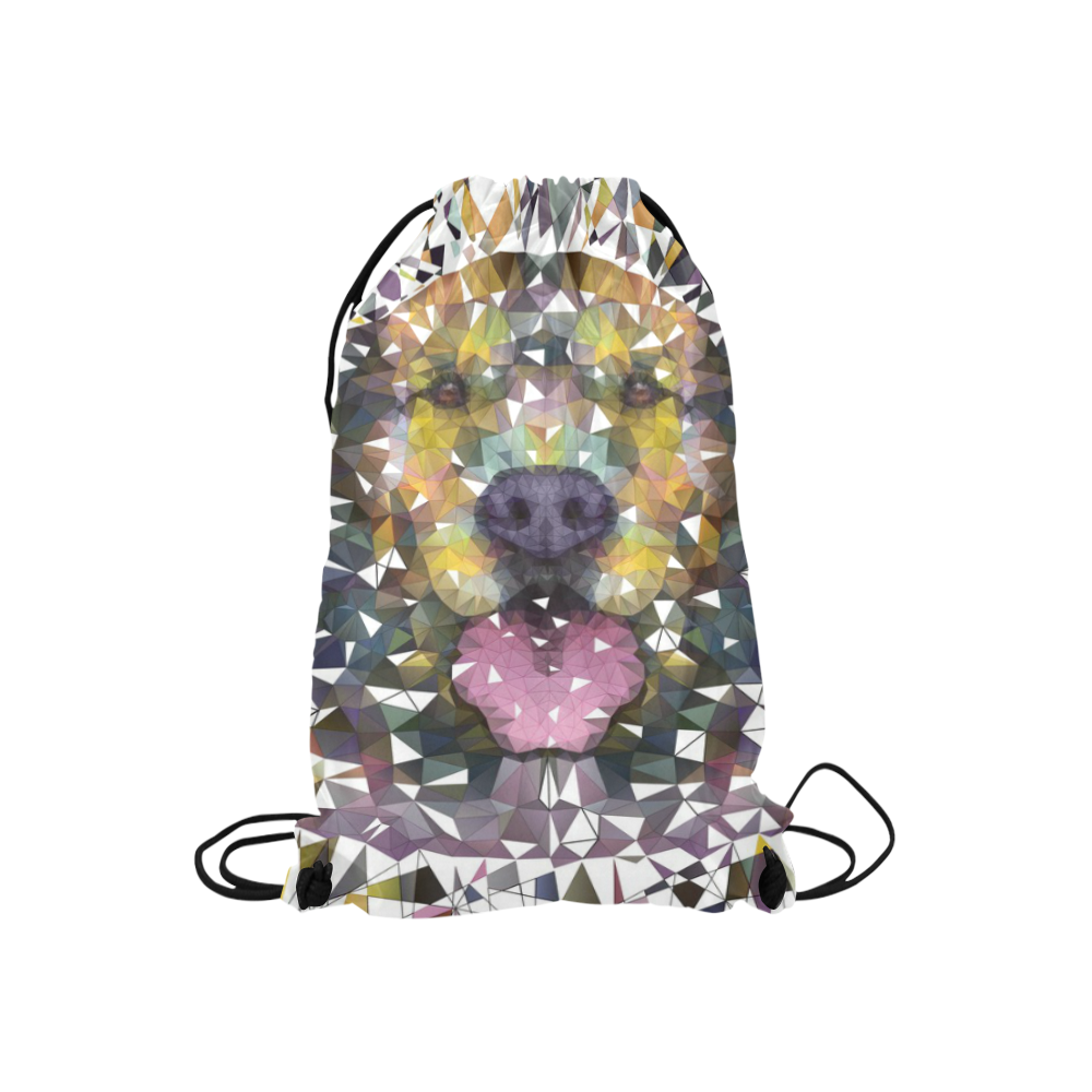 rainbow dog Small Drawstring Bag Model 1604 (Twin Sides) 11"(W) * 17.7"(H)