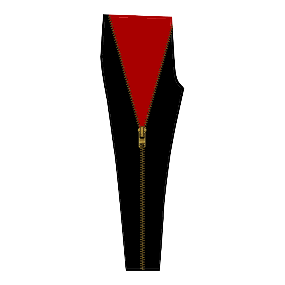OXLeather Leggings with Gold Zippers