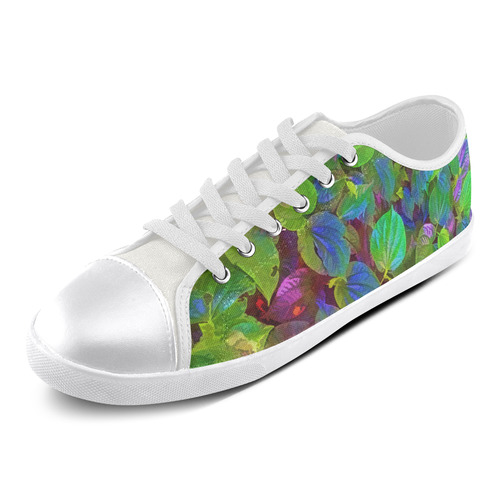 Foliage Patchwork #10 - Jera Nour Canvas Shoes for Women/Large Size (Model 016)