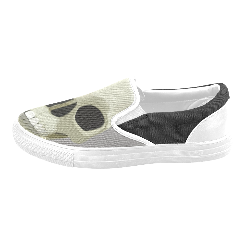 heartskull Slip-on Canvas Shoes for Men/Large Size (Model 019)