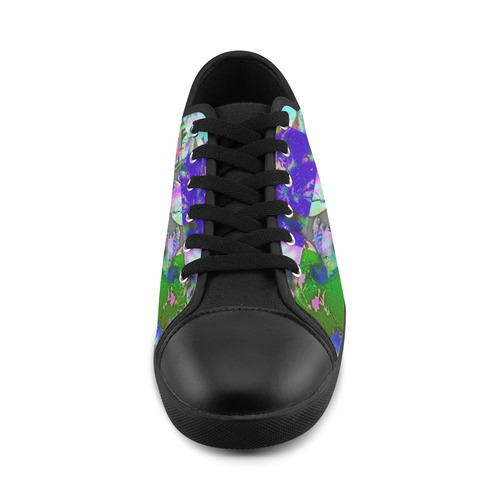 Foliage Patchwork #12 - Jera Nour Canvas Shoes for Women/Large Size (Model 016)