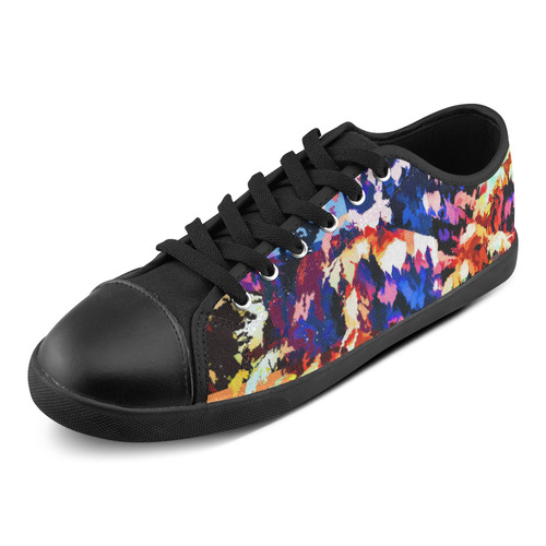 Foliage Patchwork #7 - Jera Nour Canvas Shoes for Women/Large Size (Model 016)
