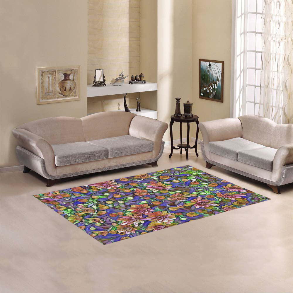 lovely floral 31B Area Rug 5'x3'3''