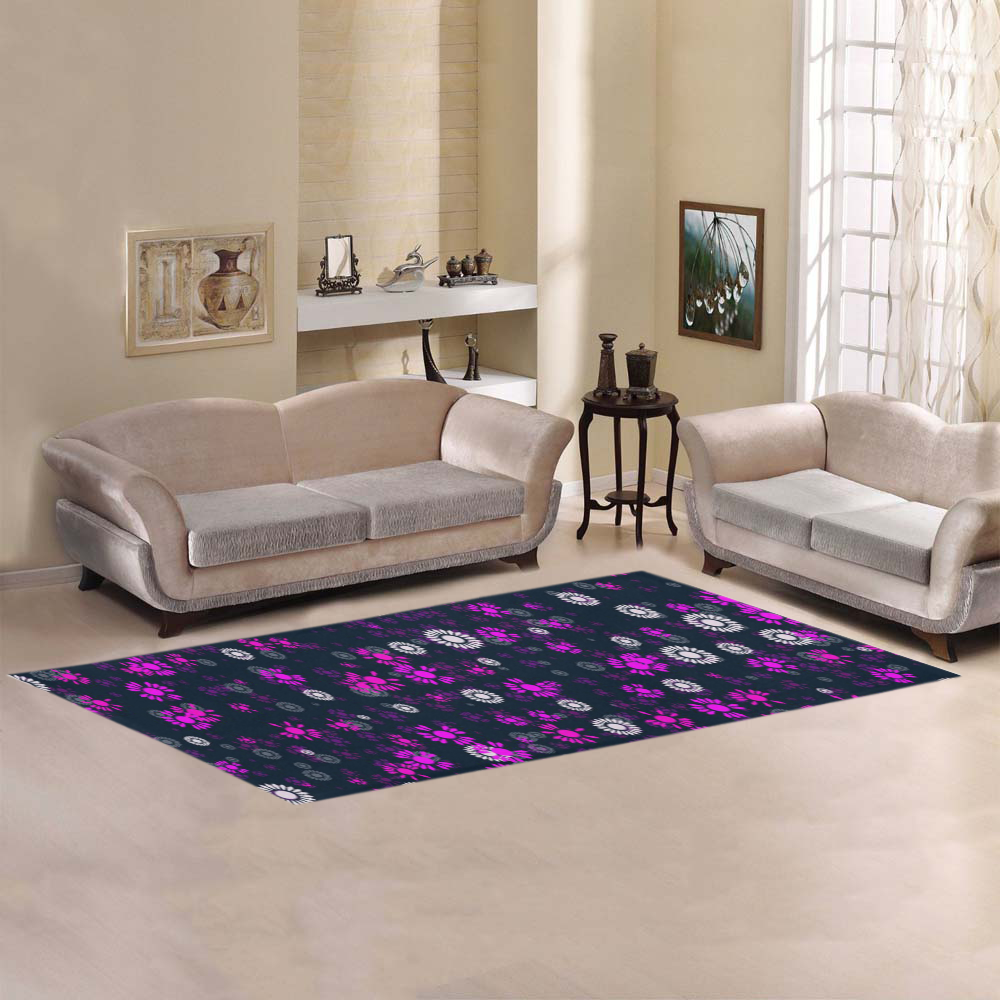 sweet floral 22B Area Rug 9'6''x3'3''