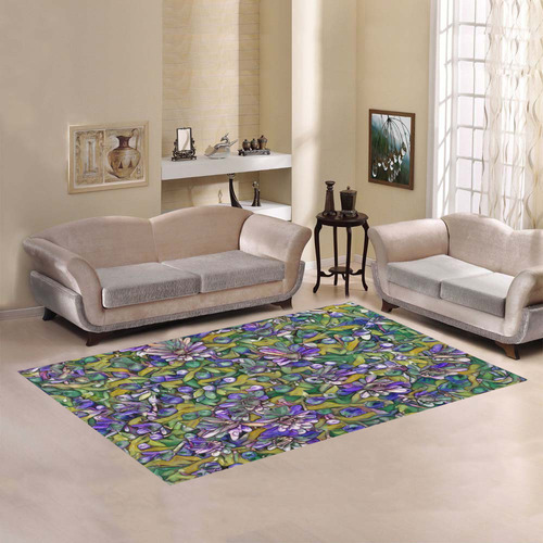 lovely floral 31C Area Rug7'x5'