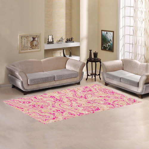 lovely marbled 1116A Area Rug 7'x3'3''