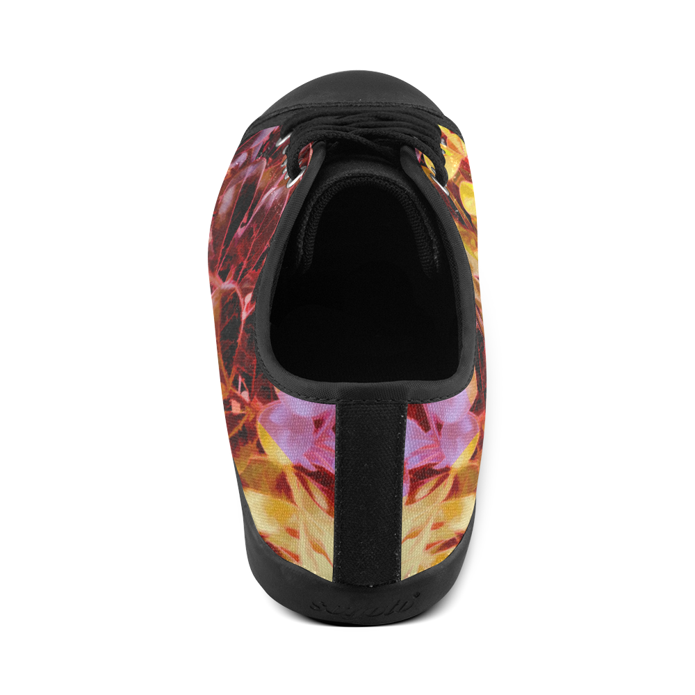 Foliage Patchwork #11 - Jera Nour Canvas Shoes for Women/Large Size (Model 016)