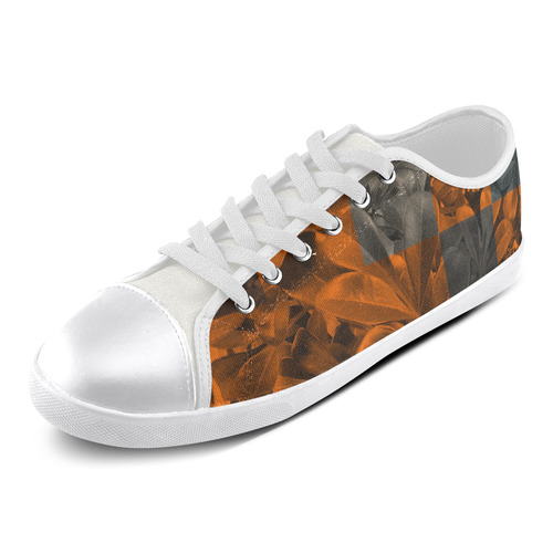 Foliage Patchwork #9 - Jera Nour Canvas Shoes for Women/Large Size (Model 016)