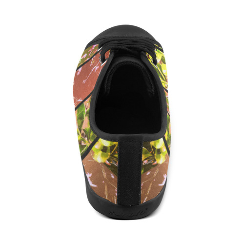 Foliage Patchwork #5 - Jera Nour Canvas Shoes for Women/Large Size (Model 016)