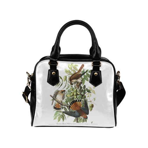 Audubon American Sparrow Hawk Birds of America Shoulder Handbag (Model 1634)