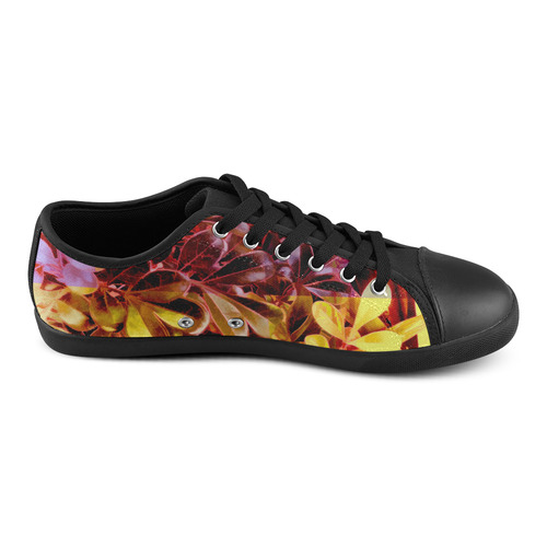 Foliage Patchwork #11 - Jera Nour Canvas Shoes for Women/Large Size (Model 016)