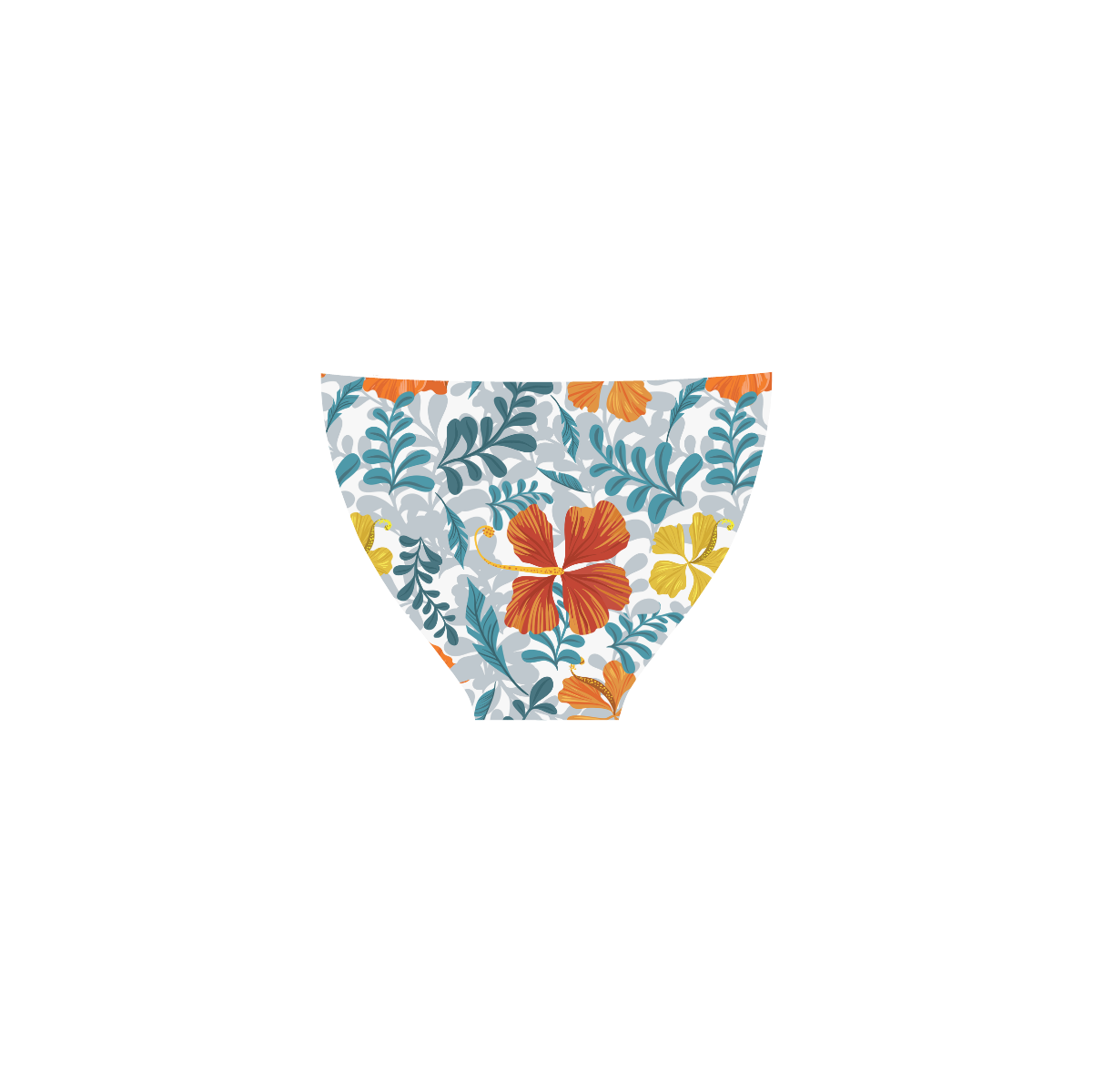 Decorative Floral Background Custom Bikini Swimsuit (Model S01)