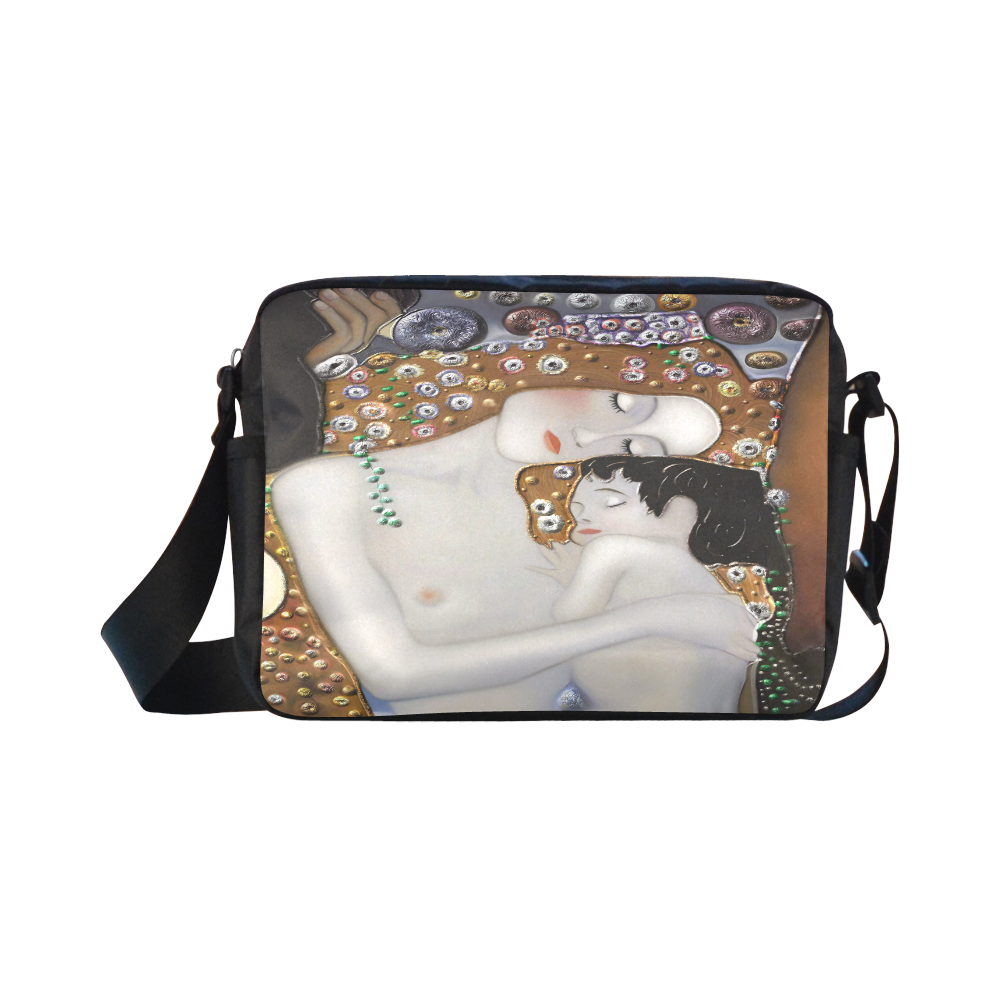 My Klimt Serie : Mother And Child Classic Cross-body Nylon Bags (Model 1632)