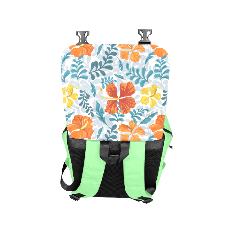 Decorative Floral Background Casual Shoulders Backpack (Model 1623)