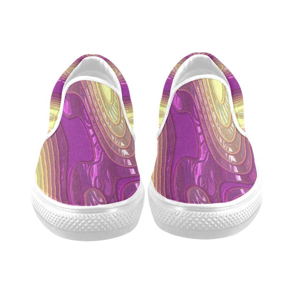 glossy 3D abstract 07 by JamColors Slip-on Canvas Shoes for Men/Large Size (Model 019)