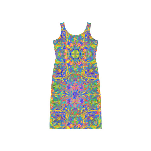 Cosmic Summer Phaedra Sleeveless Open Fork Long Dress (Model D08)