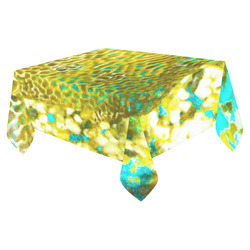 Leopard Fish With Golden Eye Cotton Linen Tablecloth 52"x 70"