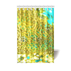 Leopard Fish With Golden Eye Shower Curtain 48"x72"