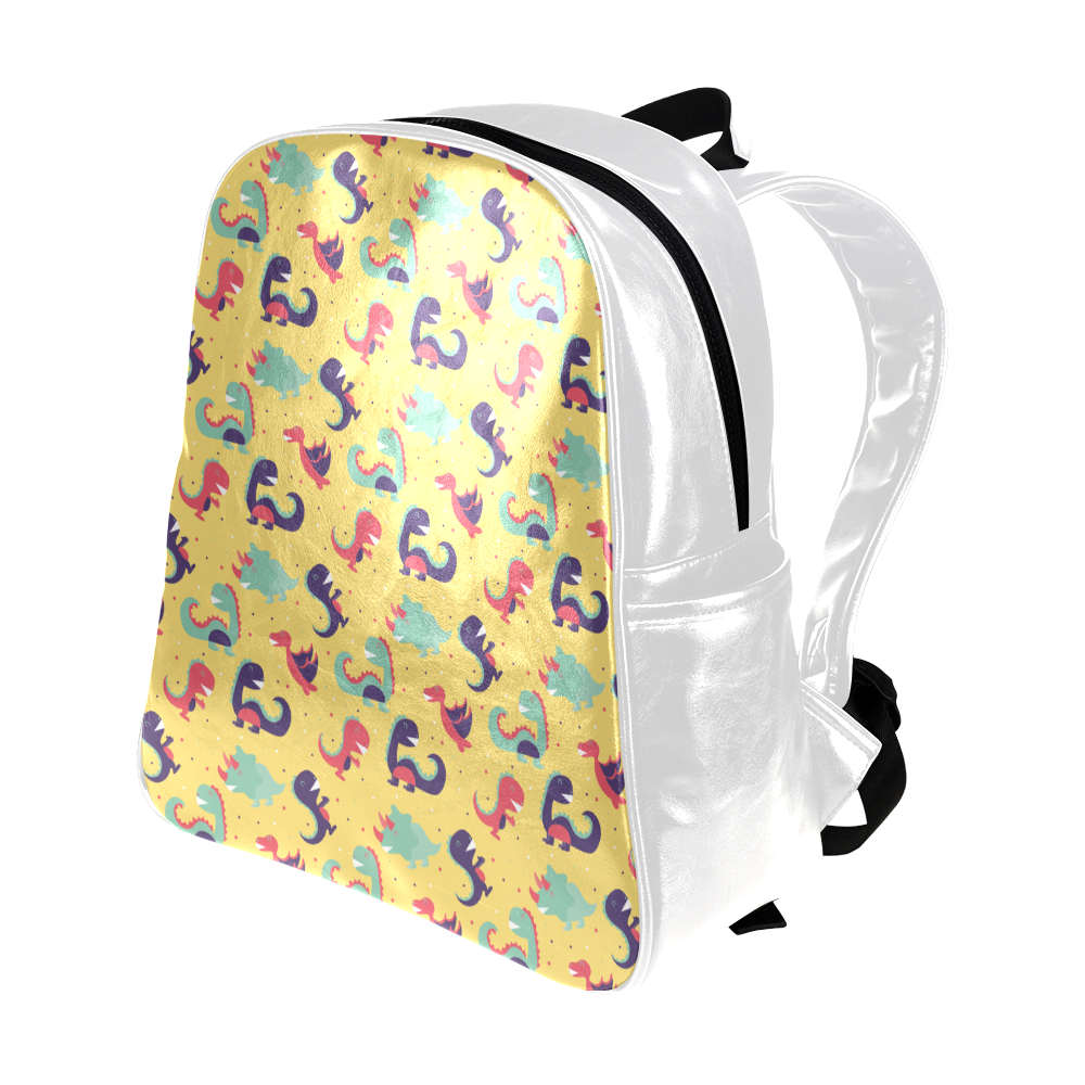 Dinosaurs Pattern Multi-Pockets Backpack (Model 1636)