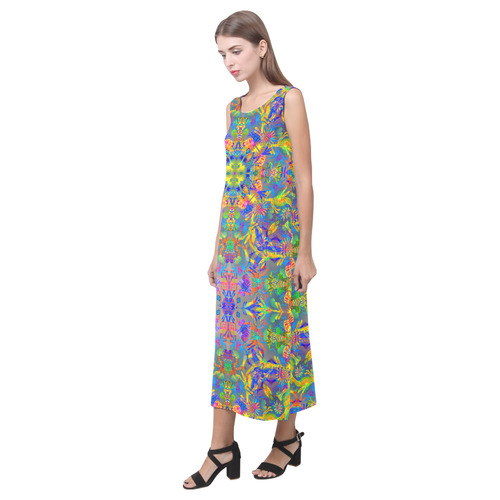 Cosmic Summer Phaedra Sleeveless Open Fork Long Dress (Model D08)