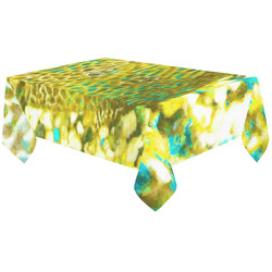 Leopard Fish With Golden Eye Cotton Linen Tablecloth 60"x120"