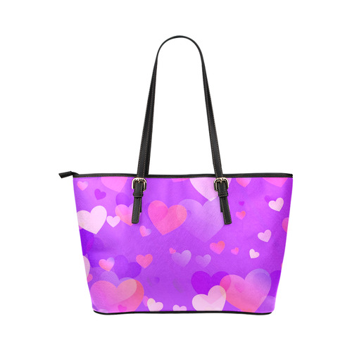 Heart_20161211_by_Feelgood Leather Tote Bag/Small (Model 1651)