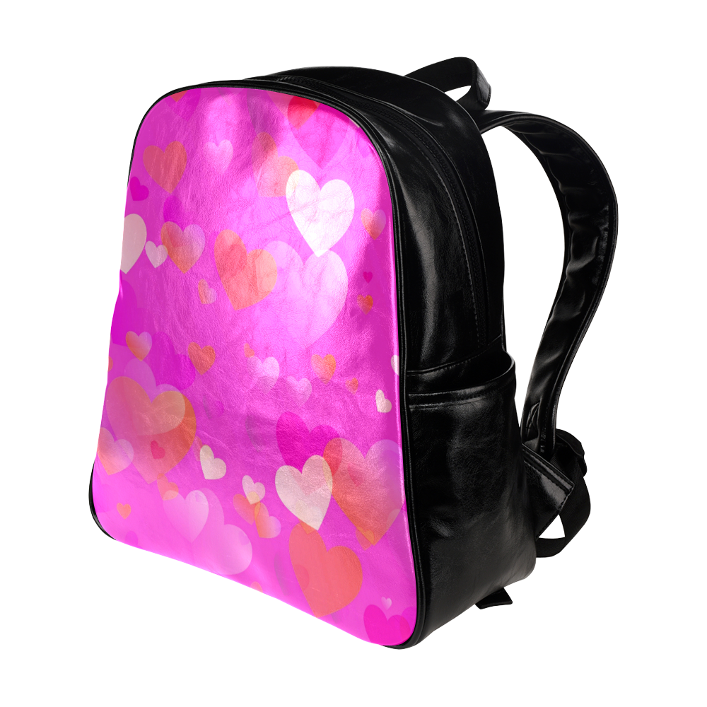 Heart_20161212_by_Feelgood Multi-Pockets Backpack (Model 1636)