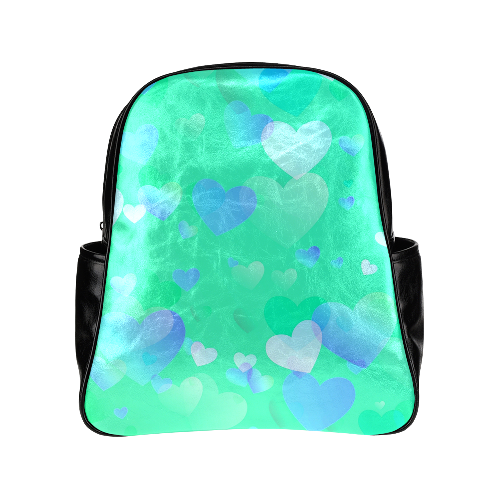 Heart_20161207_by_Feelgood Multi-Pockets Backpack (Model 1636)