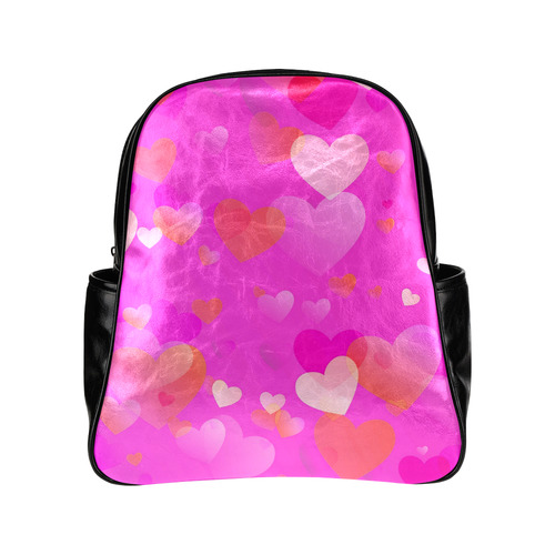 Heart_20161212_by_Feelgood Multi-Pockets Backpack (Model 1636)