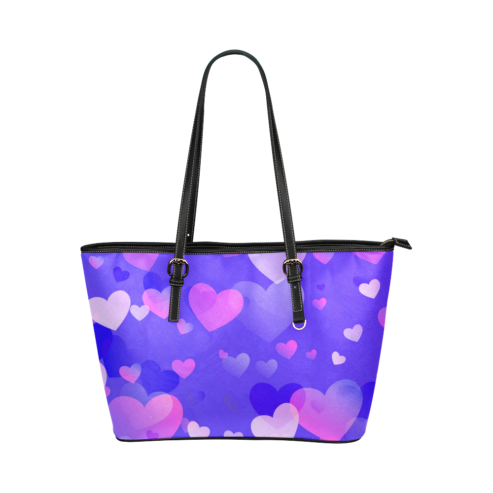 Heart_20161210_by_Feelgood Leather Tote Bag/Small (Model 1651)