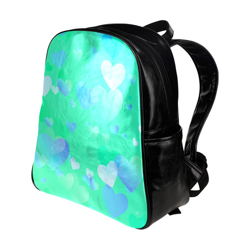 Heart_20161207_by_Feelgood Multi-Pockets Backpack (Model 1636)