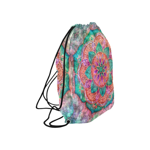 Heavenly Mandala Large Drawstring Bag Model 1604 (Twin Sides)  16.5"(W) * 19.3"(H)