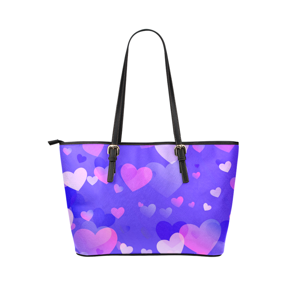 Heart_20161210_by_Feelgood Leather Tote Bag/Small (Model 1651)