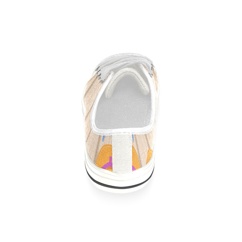 Summer Fun Background Canvas Women's Shoes/Large Size (Model 018)