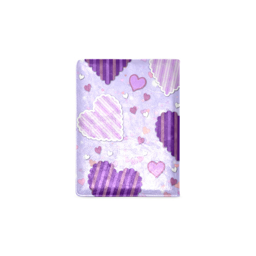 Purple Patchwork Hearts Custom NoteBook B5