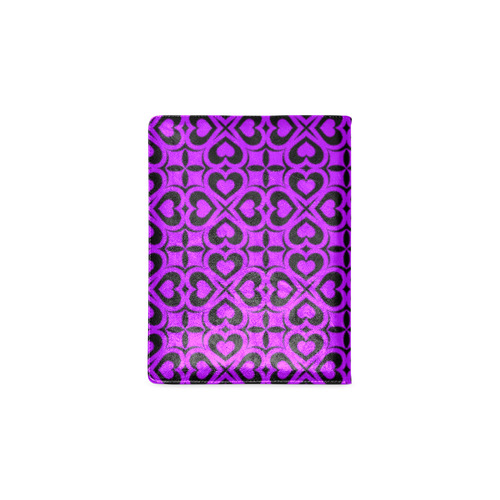 Purple Black Heart Lattice Custom NoteBook B5