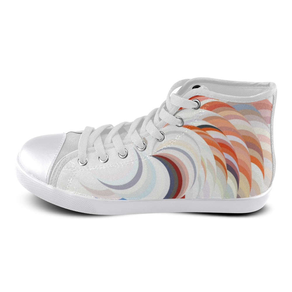 Spiralize by Artdream High Top Canvas Women's Shoes/Large Size (Model 002)